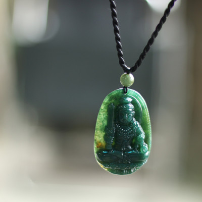 Mặt Dây Chuyền Bất Động Minh Vương Đá Chalcedony Ngọc Quý Gemstones MD19