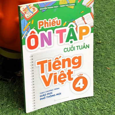 Sách - Phiếu ôn tập cuối tuần Tiếng Việt lớp 4 - Theo chương trình giáo dục phổ thông mới - MLB70
