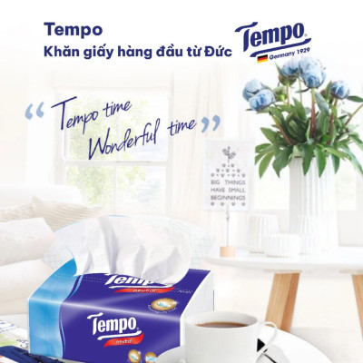 Combo 2 Lốc Khăn Giấy Gói Rút Tempo Hương Hoa Anh Đào (Lốc 4 Gói)