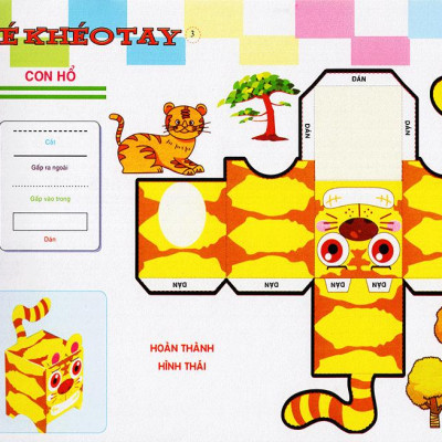 Cắt Và Dán  Hình 3D - Bé Khéo Tay - Khu Hứng Thú
