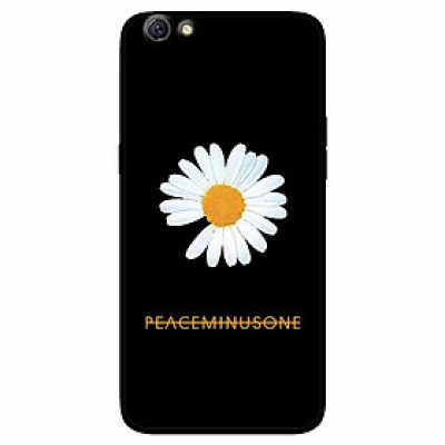 Ốp lưng in cho Oppo F3 Mẫu Cúc To Nền Đen