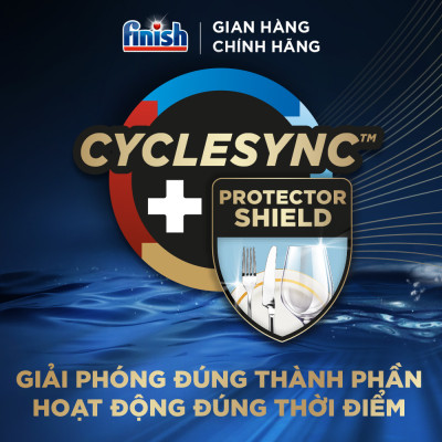 Combo 3 Viên rửa chén Finish Ultimate 18 viên + Nước làm bóng 500ml + Muối rửa chén 1kg