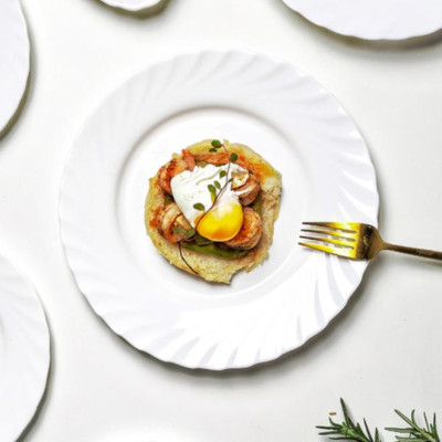 Đĩa (dĩa)/Bộ 6 đĩa thủy tinh Luminarc Trianon 25cm N3645/N3645*6 | hàng chính hãng