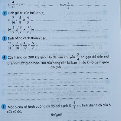 Sách - Vở bài tập - thực hành Toán lớp 5 tập 1+2 (Kết nối tri thức với cuộc sống)