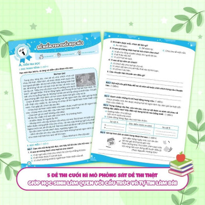Sách - Bộ Đề Ôn Luyện Và Kiểm Tra Tiếng Việt Lớp 3 - Combo 2 Tập - Megabook
