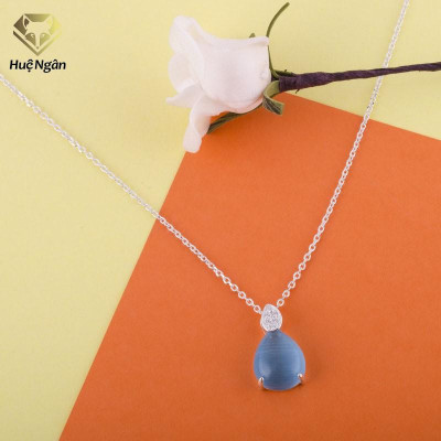 Dây chuyền bạc Ý 925 Huệ Ngân - Giọt sương YYD120