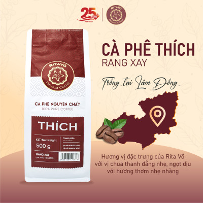 Cà phê rang xay Rita Võ Cafe Thích 500g