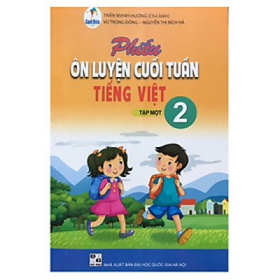 Sách - Phiếu ôn luyện cuối tuần tiếng việt lớp 2 Tập 1 (Cánh diều)