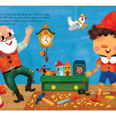 Sách Chuyển Động - First Stories - Cậu Bé Người Gỗ - Pinocchio - Bìa Cứng