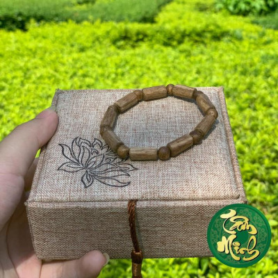 Vòng Tay Trầm Hường ️Trầm Tốc Kiến ️ Vòng Đốt Trúc, Hạt Nhỏ Trụ Trầm Thiên Nhiên. Siêu Xin Sò.