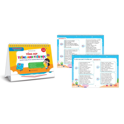 Sách - Bộ Lịch Công Thức Tiếng Anh Sổ Tay Tổng Hợp Kiến Thức Dành Cho Học Sinh Tiểu Học