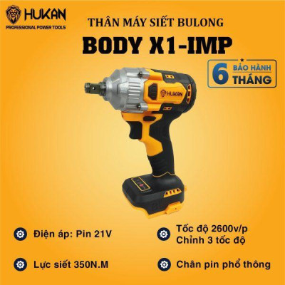 THÂN MÁY BULÔNG 350NM  BODY X1-IMP HUKAN - HÀNG CHÍNH HÃNG