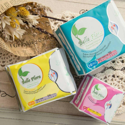 Bộ băng vệ sinh cotton Belle Flora 8 gói