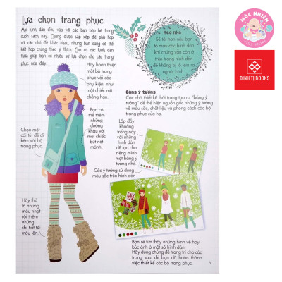 Sách Sticker Bóc Dán Quần Áo Búp Bê Cho Bé Gái - Sticker Dolly Dressing - Đinh Tị