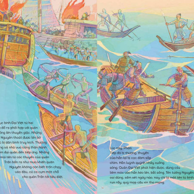 Sách - Lịch Sử Việt Nam Bằng Tranh - Chiến Thắng Quân Nguyên Mông Lần 3 - Bản Màu