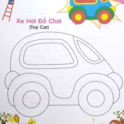 Bé Tập Tô Màu Và Học Tiếng Anh Theo Chủ Đề - Thế Giới Đồ Chơi
