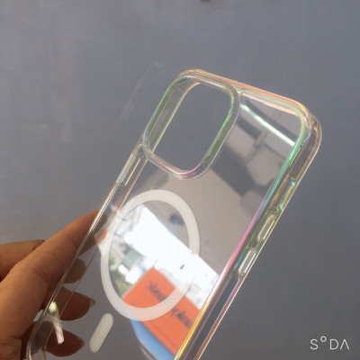 Ốp lưng cho iPhone 15 Pro Max Streamer Magnetic đổi màu chống sốc chính hãng X-Level( hàng chính hãng)