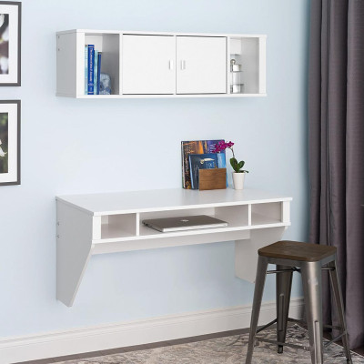 Bàn làm việc gỗ công nghiệp liền kệ để sách SMLIFE Dababy