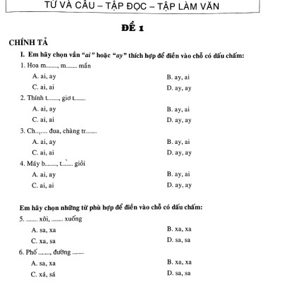 72 Đề Bài Tập Nâng Cao Tiếng Việt Lớp 2