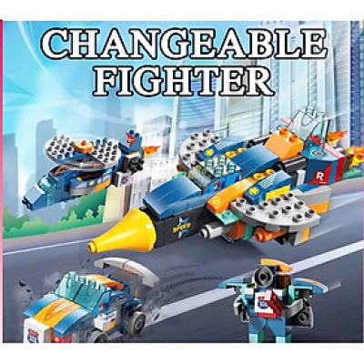 FEELO - 1160 -  Lắp Ráp Máy bay Chiến Đấu (87 Chi Tiết)