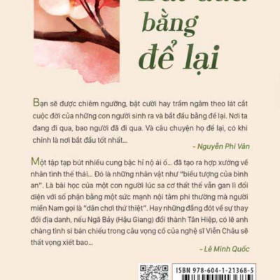 Bắt Đầu Bằng Để Lại