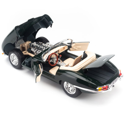 Mô Hình Xe Jaguar E-Type Cabrio Green 1:18 Bburago - MH-12046