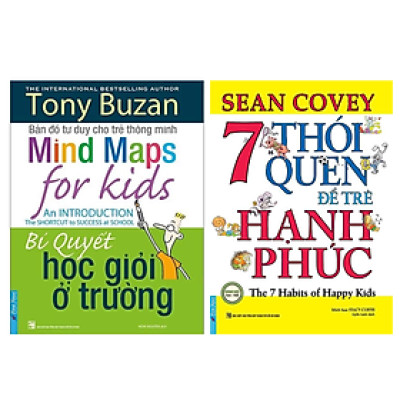 Combo 2 quyển: 7 thói quen để trẻ hạnh phúc + Bản đồ tư duy thông minh (Bí quyết học giỏi ở trường)
