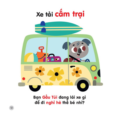 Sách 200 Từ Vựng Mẹ Cùng Con Học Nói - Các Phương Tiện Giao Thông Ngộ Nghĩnh