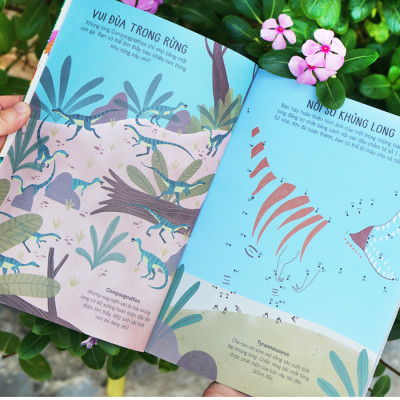 Sách-60++ trò chơi rèn luyện IQ: Thế giới khủng long - Đinh Tị Books