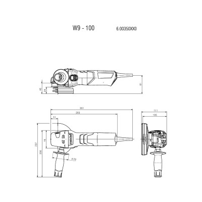 Máy Mài Góc Metabo W 9-100 (Ø100mm)