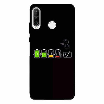 Ốp lưng in cho Huawei P30 Lite Cạn Pin