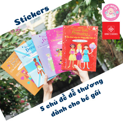 Sách Sticker Bóc Dán Quần Áo Búp Bê Cho Bé Gái - Sticker Dolly Dressing - Đinh Tị