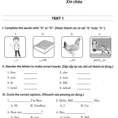 Đề Kiểm Tra Tiếng Anh 3 - Có Đáp Án (Biên Soạn Theo Chương Trình GDPT Mới) (HA)