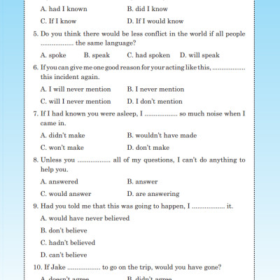 Bài Tập Trắc Nghiệm Tiếng Anh Lớp 8 Tập 2 - Có Đáp Án