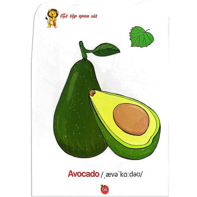 Tô Màu Rau - Củ - Quả (Song Ngữ Anh - Việt)