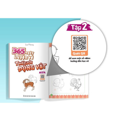 Sách - 365 Ngày Luyện Vẽ Thế Giới Động Vật Và Nhân Vật Manga - Chọn Lẻ 4 Chủ Đề - Megabook