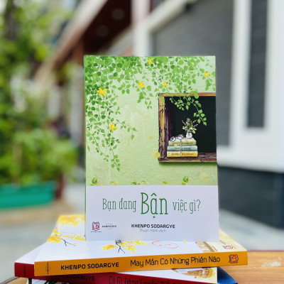 Sách Bạn Đang Bận Việc Gì - Sách Tôn Giáo, Nghệ Thuật và Văn Hóa, Tác Giả KHENPO SODARGYE - Hiệu Sách GenBooks, bìa mềm, in màu