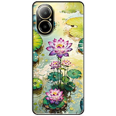 Ốp lưng cho Oppo Realme 10 - C11 2021 - C65 4G - C67 - C20 - Poco X6 5G - Sen Tím Đẹp - Hàng Chính Hãng