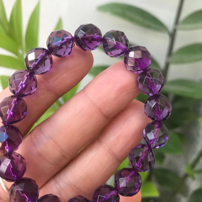 Ố Ồ VÒNG THẠCH ANH TÍM NỮ ĐÁ THIÊN NHIÊN GIÁC SIZE 10MM ĐẸP QUÁ NỮ MẠNG HỎA MẠNG THỔ NHÉ 