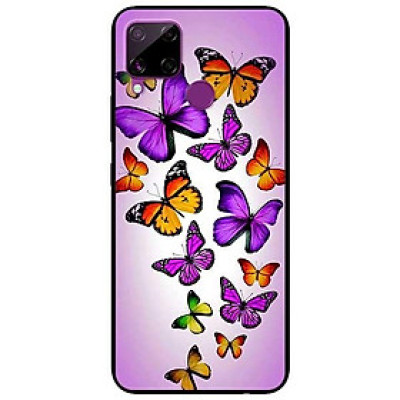 Ốp lưng dành cho Realme C3 / C3i - C11 - C12 - C15 mẫu Bướm Tím Bay