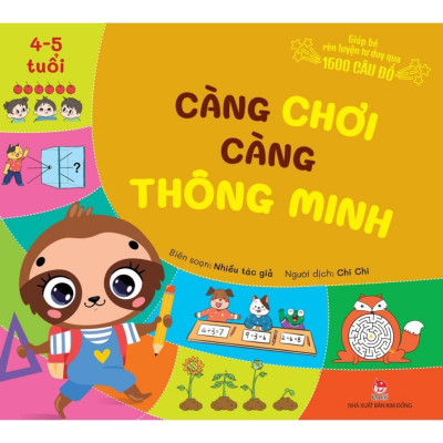 Sách - Càng Chơi Càng Thông Minh - Giúp Bé Rèn Luyện Tư Duy Qua 1600 Câu Đố - Combo 4 Cuốn - NXB Kim Đồng