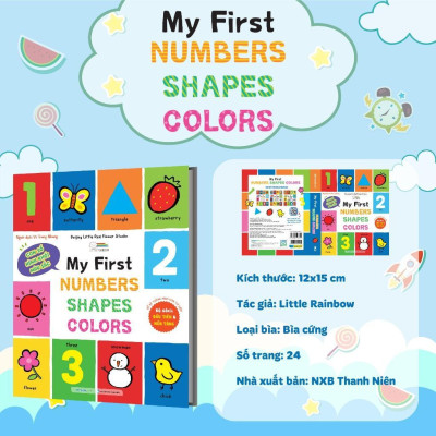 Sách - My First Numbers - Shapes - Colors - Sách Từ Vựng Đầu Đời Cho Bé - Megabook