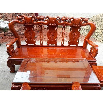 Bộ bàn ghế minh quốc đào gỗ xoan ta Tay 10 và Tay 12