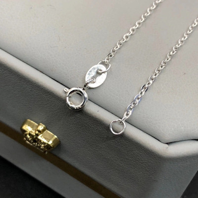 Dây Chuyền Vòng Cổ Nữ Bạc Ta Trái Tim Đính Đá Cao Cấp BẠC HIỂU MINH DMD486