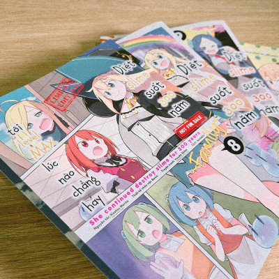 [Combo Manga] Diệt Slime Suốt 300 Năm, Tôi Levelmax Lúc Nào Chẳng Hay - Tập 8 + Tập 9 - Tặng Kèm Booklet 48 Trang + 2 Postcard Hai Mặt Bồi Cứng