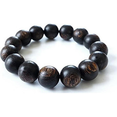 Vòng Tay Trầm Sánh Chìm Tự Nhiên Hạt Tròn (10mm)