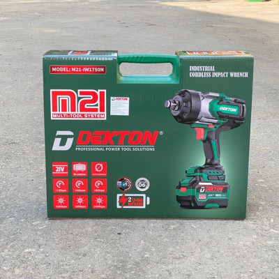 MÁY SIẾT BULONG PIN 21V 3/4" DEKTON M21-IW1750N - HÀNG CHÍNH HÃNG