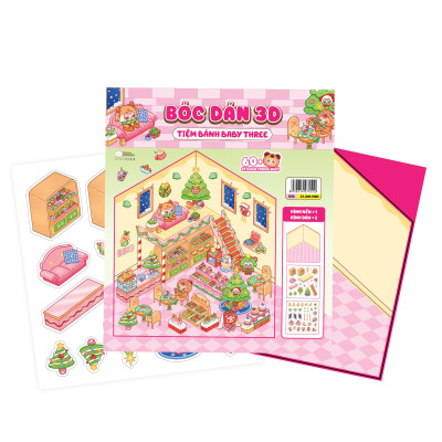 Sách - Bóc Dán 3D - Tiệm Bánh Baby Three