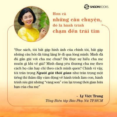 Sách - Người Giữ Thời Gian - Bí Quyết Giúp Cha Mẹ An Nhiên Tuổi Vàng