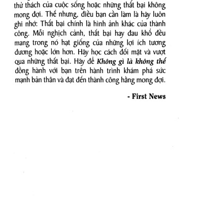 Sách You Can - Không Gì Là Không Thể (Tái Bản)